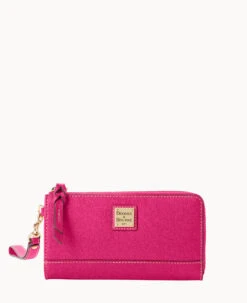 Saffiano Folded Zip Wristlet Black 37 Saffiano Folded Zip Wristlet Black -Dooney & Bourke W0177G SIFHSIFH