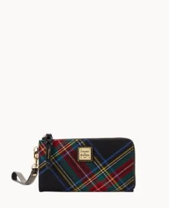 Tartan Folded Zip Wristlet Red 16 Tartan Folded Zip Wristlet Red -Dooney & Bourke W0177G TTBLPABL