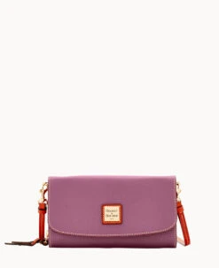 Pebble Grain Clutch Wallet Red -Dooney & Bourke W0182G AWK8PATN