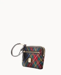Tartan Zip Around Wristlet Black -Dooney & Bourke W0257G TTBLPABL ALT1 1