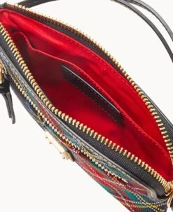 Tartan Zip Around Wristlet Black -Dooney & Bourke W0257G TTBLPABL ALT2 1