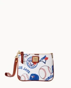 MLB Blue Jays Stadium Wristlet BLUE JAYS -Dooney & Bourke W0279G QUMWPATNBJAY 1