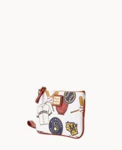 MLB Brewers Stadium Wristlet BREWERS -Dooney & Bourke W0279G QUMWPATNBRWS ALT1 1