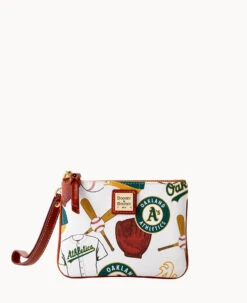 MLB Athletics Stadium Wristlet ATHLETICS -Dooney & Bourke W0279G QUMWPATNOAKA 2