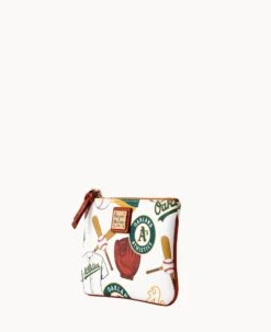MLB Athletics Stadium Wristlet ATHLETICS -Dooney & Bourke W0279G QUMWPATNOAKA ALT1 1