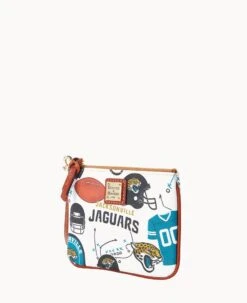 NFL Jaguars Stadium Wristlet JAGUARS -Dooney & Bourke W0279G QWMWPATNJAGU ALT1 1