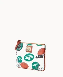 NFL Jets Stadium Wristlet JETS -Dooney & Bourke W0279G QWMWPATNJETS ALT1 1