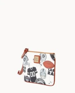 NFL Raiders Stadium Wristlet RAIDERS -Dooney & Bourke W0279G QWMWPATNRAID ALT1 1