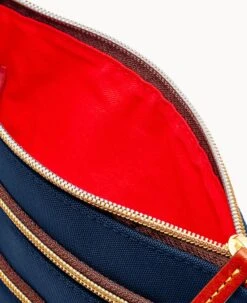 Nylon North South Triple Zip Navy 28 Nylon North South Triple Zip Navy -Dooney & Bourke W0298G INNVPATN ALT2 1