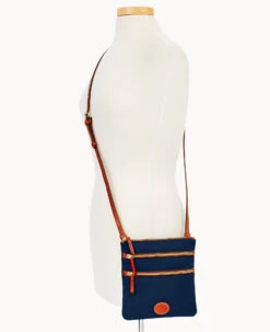 Nylon North South Triple Zip Navy 24 Nylon North South Triple Zip Navy -Dooney & Bourke W0298G INNVPATN ALT4