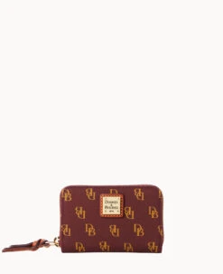 Gretta Large Zip Around Credit Card Case Ivy 25 Gretta Large Zip Around Credit Card Case Ivy -Dooney & Bourke W0322G NGBXPATN