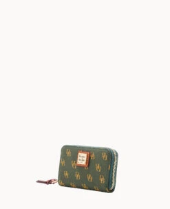 Gretta Large Zip Around Credit Card Case Ivy 17 Gretta Large Zip Around Credit Card Case Ivy -Dooney & Bourke W0322G NGIVPATN ALT1
