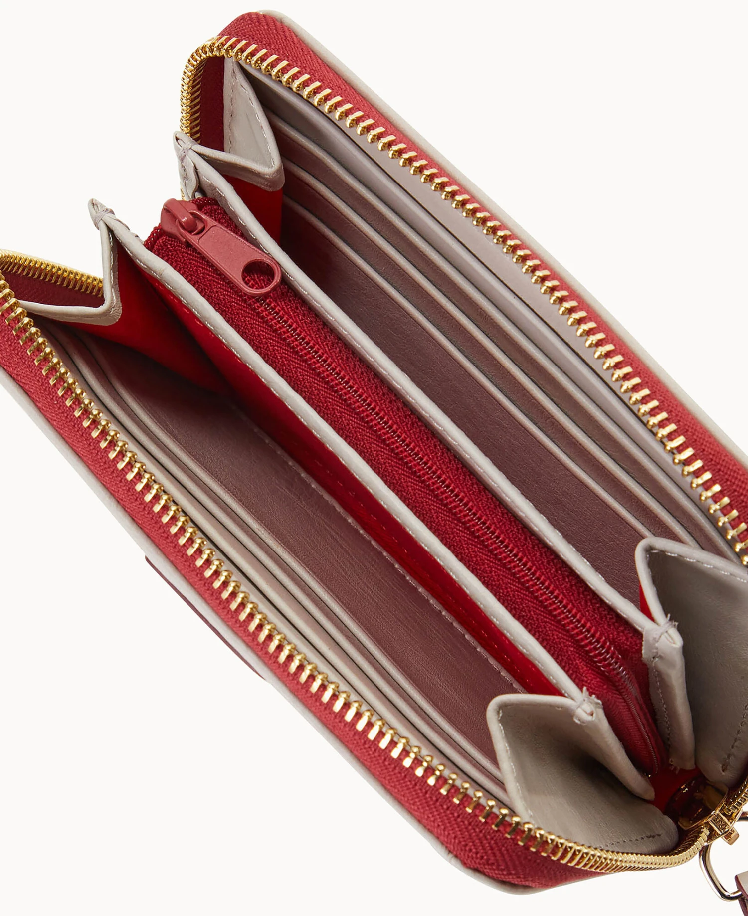 Florentine Medium Zip Around Wallet Ecru 4 Florentine Medium Zip Around Wallet Ecru - Image 4