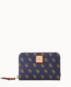 Gretta Medium Zip Around Wallet Bordeaux -Dooney & Bourke W0323G NGNVPATN