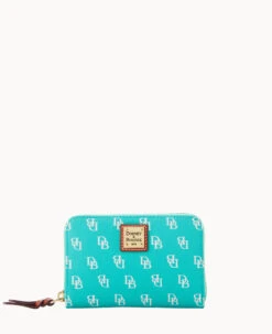 Gretta Medium Zip Around Wallet Bordeaux -Dooney & Bourke W0323G NGSEPATN