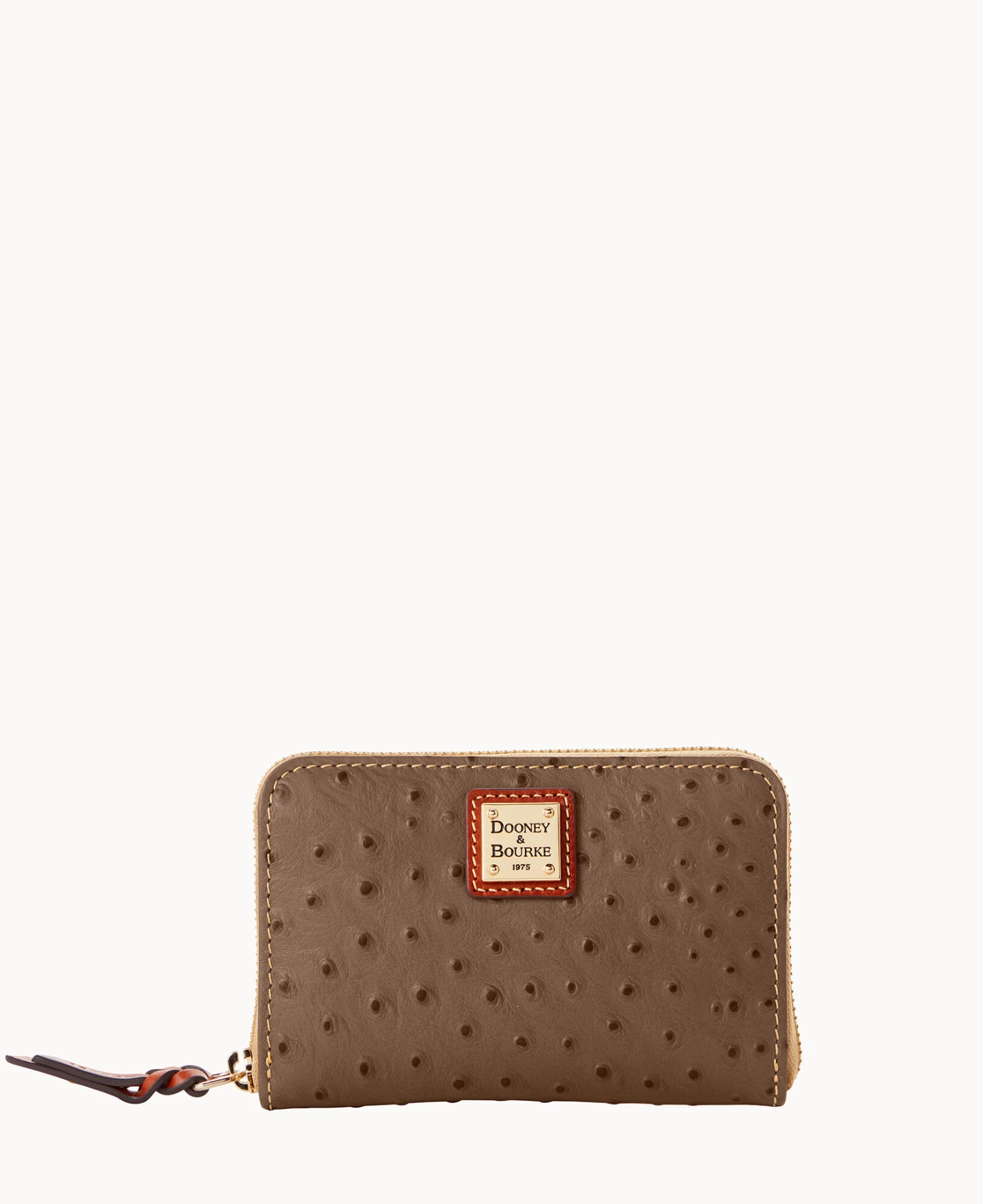 Ostrich Medium Zip Around Wallet Black 14 Ostrich Medium Zip Around Wallet Black - Image 14