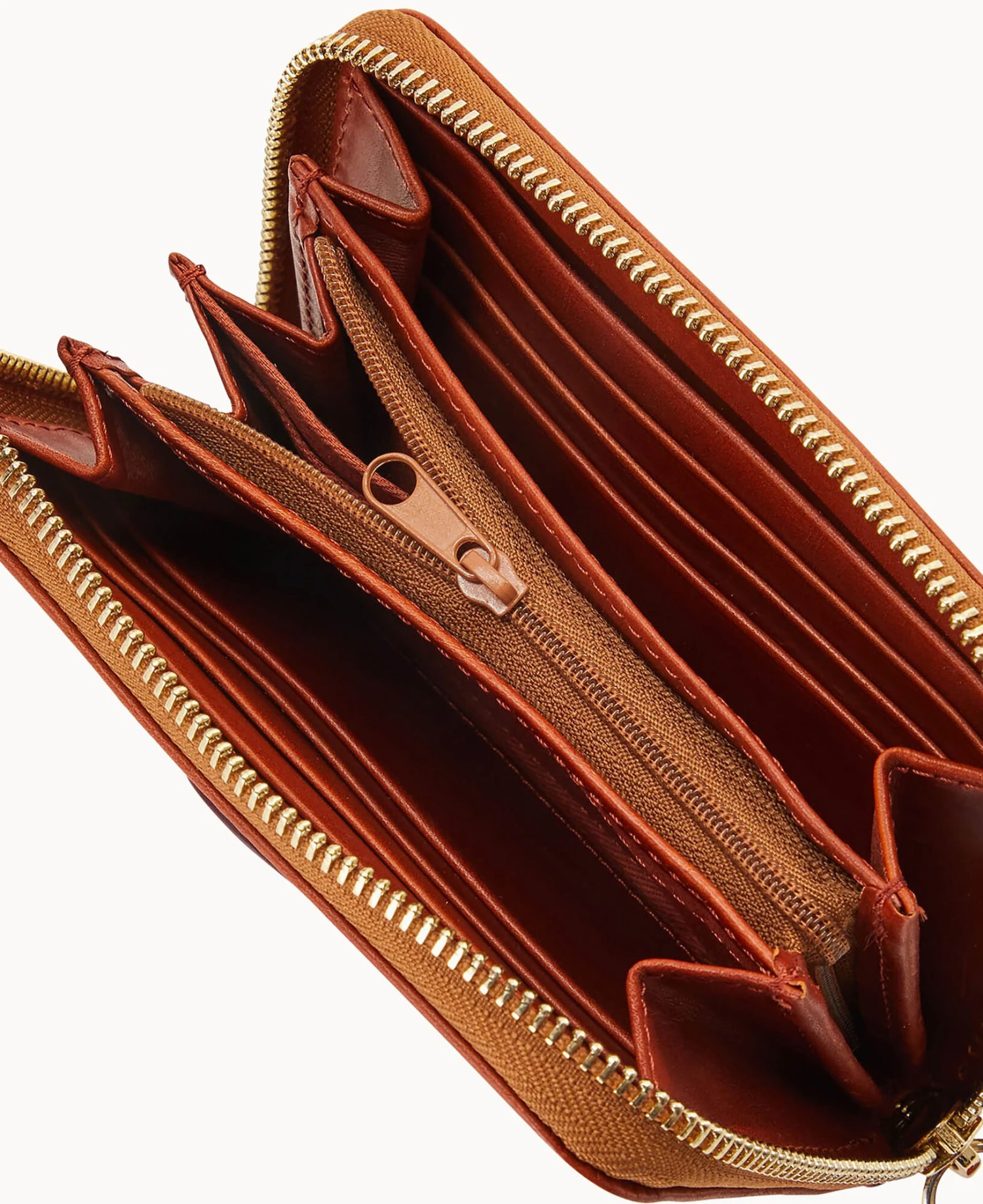 Concord Accessories Medium Zip Around Wallet Tan 7 Concord Accessories Medium Zip Around Wallet Tan - Image 7