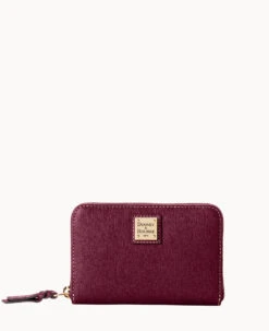 Saffiano Medium Zip Around Credit Card Case Black 31 Saffiano Medium Zip Around Credit Card Case Black -Dooney & Bourke W0323G SIBXSIBX