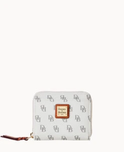 Gretta Small Zip Around Wallet Bordeaux -Dooney & Bourke W0329G NGBOPATN