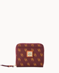 Gretta Small Zip Around Wallet Bordeaux