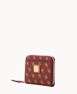 Gretta Small Zip Around Wallet Bordeaux -Dooney & Bourke W0329G NGBXPATN ALT1 1