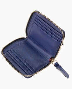 Saffiano Small Zip Around Wallet Marine 23 Saffiano Small Zip Around Wallet Marine -Dooney & Bourke W0329G SIMRSIMR ALT2