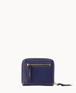 Saffiano Small Zip Around Wallet Marine 24 Saffiano Small Zip Around Wallet Marine -Dooney & Bourke W0329G SIMRSIMR ALT3