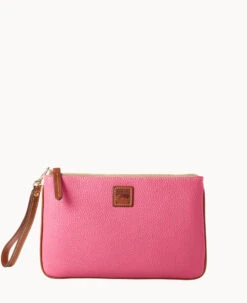 Pebble Grain Large Wristlet Blush -Dooney & Bourke W0333G 9PHPPAKR