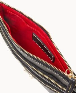 Saffiano Triple Zip Wristlet Black -Dooney & Bourke W0335G SIBLSIBL ALT2 1