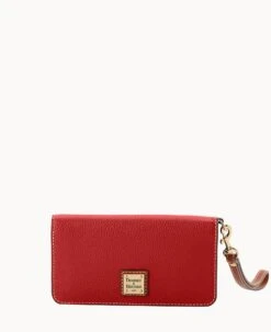 Pebble Grain Fey Phone Wristlet Black Black -Dooney & Bourke W0431G AWRDPATN