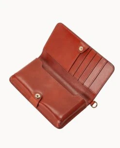 Gretta Fey Phone Wristlet Brown Tmoro -Dooney & Bourke W0431G NGBMPATN ALT2 1