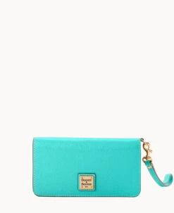 Saffiano Fey Phone Wristlet Amber -Dooney & Bourke W0431G SIMISIMI