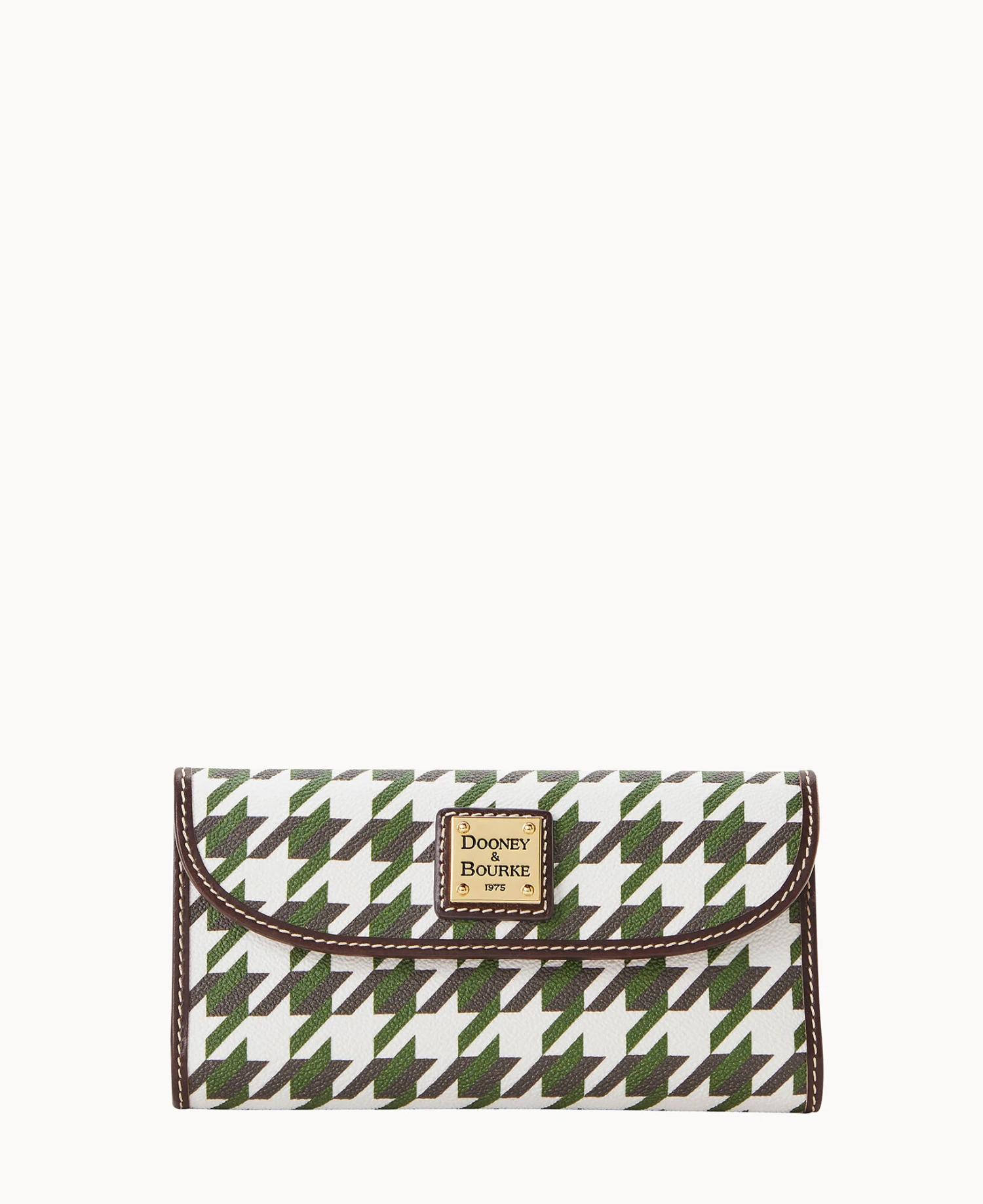 Houndstooth Continental Clutch Green 11 Houndstooth Continental Clutch Green - Image 11