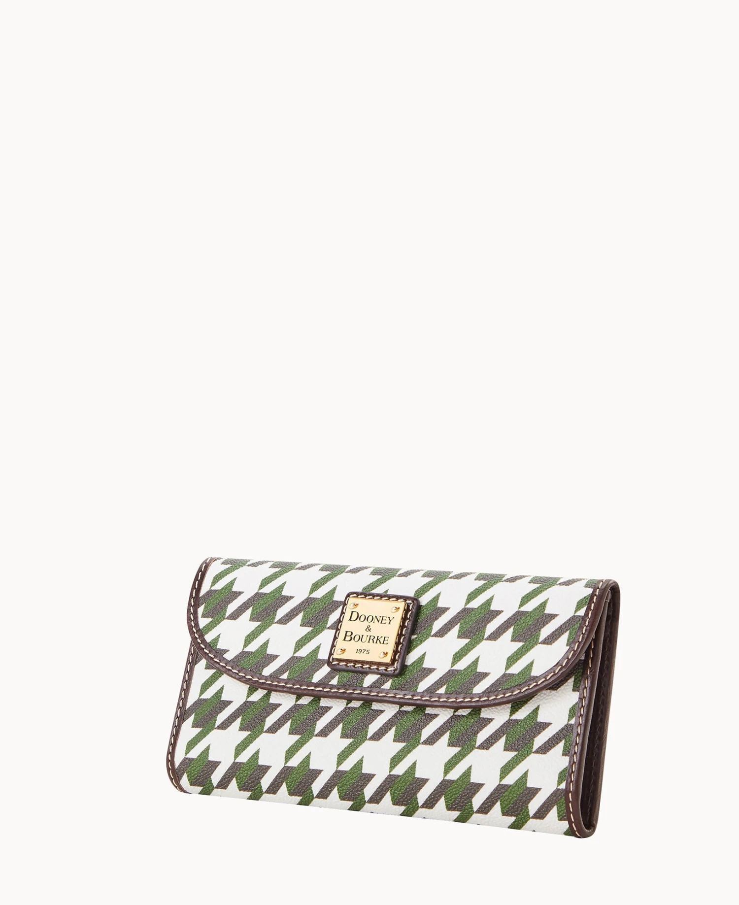 Houndstooth Continental Clutch Green 6 Houndstooth Continental Clutch Green - Image 6