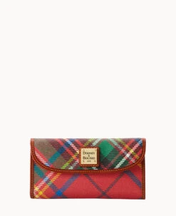 Windsor Continental Clutch Charcoal -Dooney & Bourke W0507G 3WRDPATN