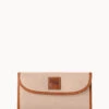 Pebble Grain Continental Clutch Blush