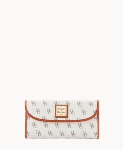 Gretta Continental Clutch Bone -Dooney & Bourke W0507G NGBOPATN0002 2