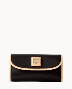 Patent Continental Clutch Black 30 Patent Continental Clutch Black -Dooney & Bourke W0507G PTBLSVNA0002 2