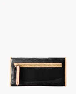 Patent Continental Clutch Black 24 Patent Continental Clutch Black -Dooney & Bourke W0507G PTBLSVNA0002 ALT3