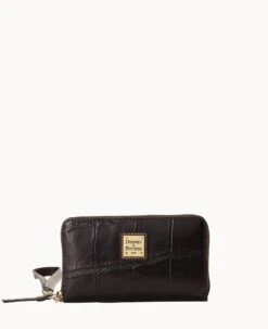 Denison Zip Around Phone Wristlet Espresso -Dooney & Bourke W1102G 8DEEPABM0002 1
