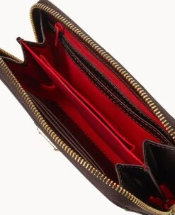 Denison Zip Around Phone Wristlet Espresso -Dooney & Bourke W1102G 8DEEPABM0002 ALT2 1