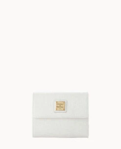 Saffiano Small Flap Credit Card Wallet Off White 33 Saffiano Small Flap Credit Card Wallet Off White -Dooney & Bourke W1106G SIOWSIOW0002 2