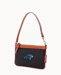 NFL Panthers Large Slim Wristlet PANTHERS -Dooney & Bourke W1111G INBLPATNPANT ALT1 1
