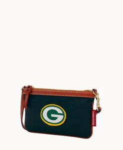 NFL Packers Large Slim Wristlet Packers -Dooney & Bourke W1111G INBLPATNPCKR ALT1 1