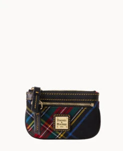 Tartan Small Coin Case Navy -Dooney & Bourke W1160G TTBLPABL