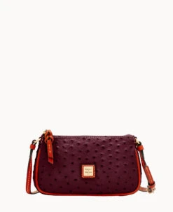 Ostrich Lexi Crossbody Grey -Dooney & Bourke W1400G OTBGPATN