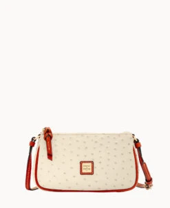 Ostrich Lexi Crossbody Grey -Dooney & Bourke W1400G OTBOPATN