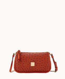 Ostrich Lexi Crossbody Grey -Dooney & Bourke W1400G OTCGPATN