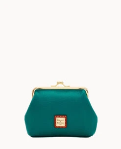 Pebble Grain Large Frame Purse Brown Tmoro -Dooney & Bourke W1407G AWLFPATN0001