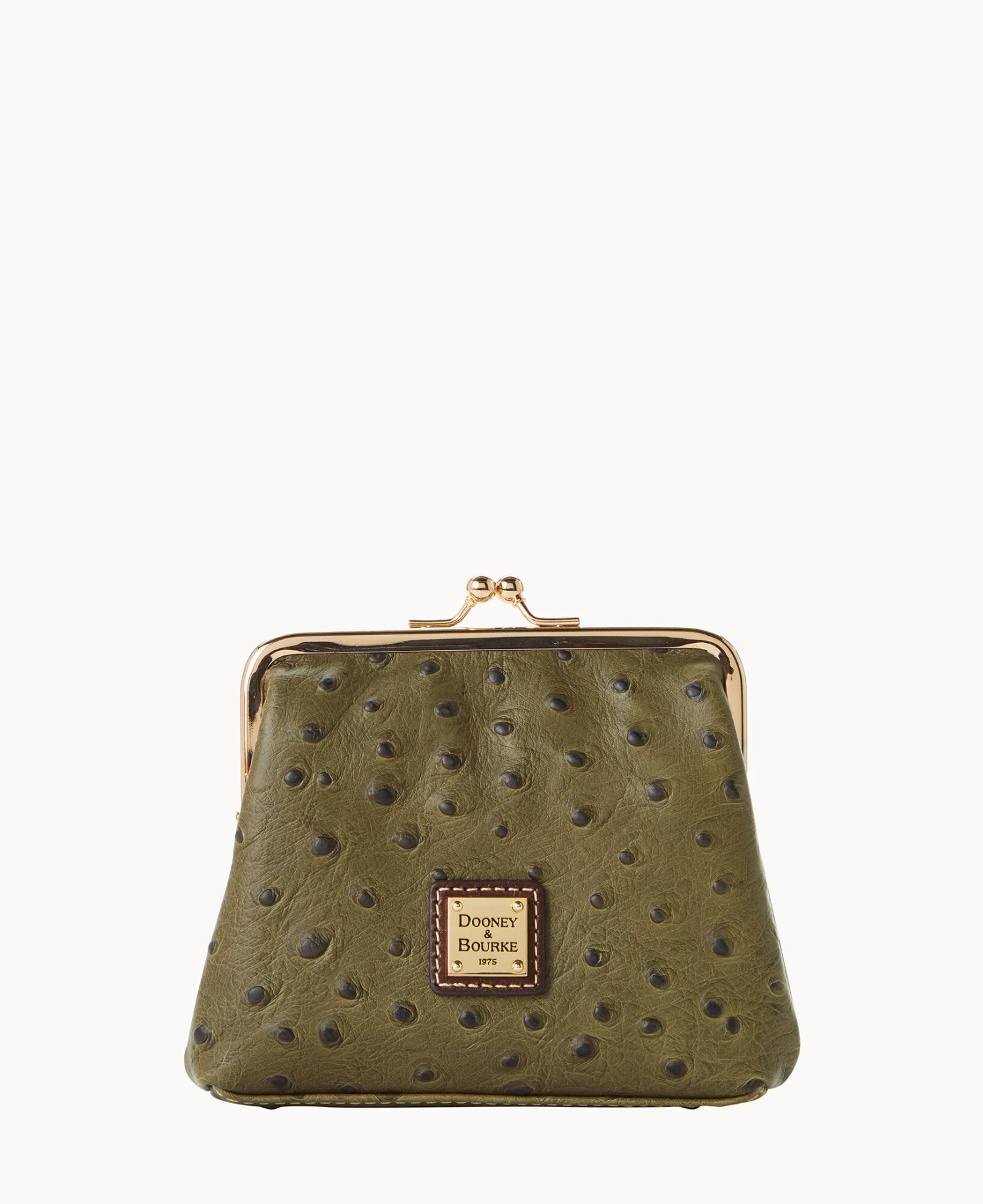 Ostrich Large Frame Purse Grey 15 Ostrich Large Frame Purse Grey - Image 15